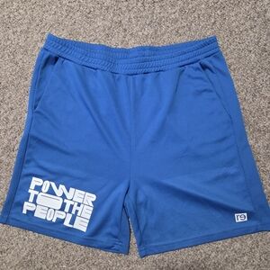 Re-inc Revolutionary Love Mesh Shorts | Blue |Power To The People XXL